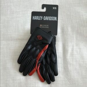 Harley-Davidson women’s Black and orange Riding Gloves